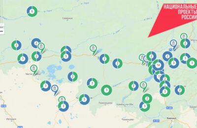 Объекты благоустройства 2023 года в Новосибирской области разместили на интерактивной карте