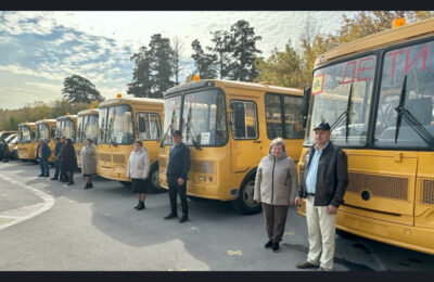 В школы Новосибирской области поступило 49 новых автобусов