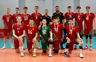 Команда юношей из Новосибирска стала победителем Первенства России по волейболу