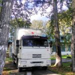 В Искитимском районе ведут прием пациентов врачи корабля-церкви