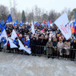 Жители Новосибирска отметили двенадцатую годовщину воссоединения Крыма с Россией