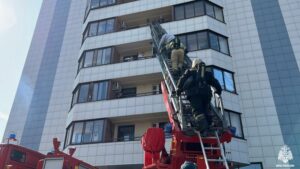 В Новосибирске прошли пожарно-тактические учения в 26-этажном жилом доме