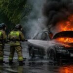 В Новосибирской области с начала сентября загорелись 28 автомобилей