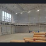 Строительство спортзала в Доволенском районе выходит на завершающий этап